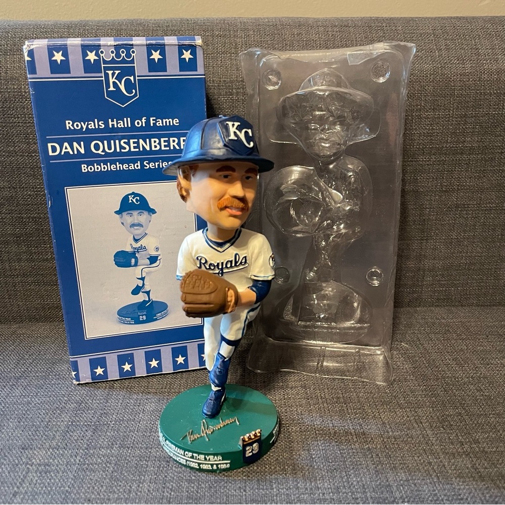 Dan Quisenberry Bobblehead 2008 Hall Of Fame MLB Baseball Kansas City Royals SGA